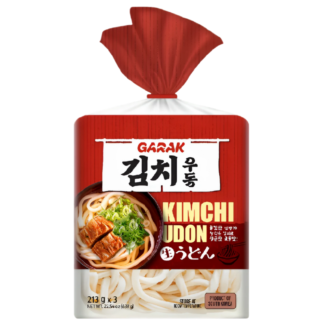 Kjøp GARAK Kimchi Soup Fresh Udon with Seasoning 3-porsjoner, 639g på nett - Fodda.no Asiatiske nettbutikk