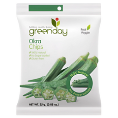 Kjøp Greenday Okra Chips, 25g på nett - Fodda.no Asiatiske nettbutikk