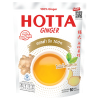 Kjøp HOTTA 100% Ginger Instant Drink (No Sugar) 10-sachets, 70g på nett - Fodda.no Asiatiske nettbutikk