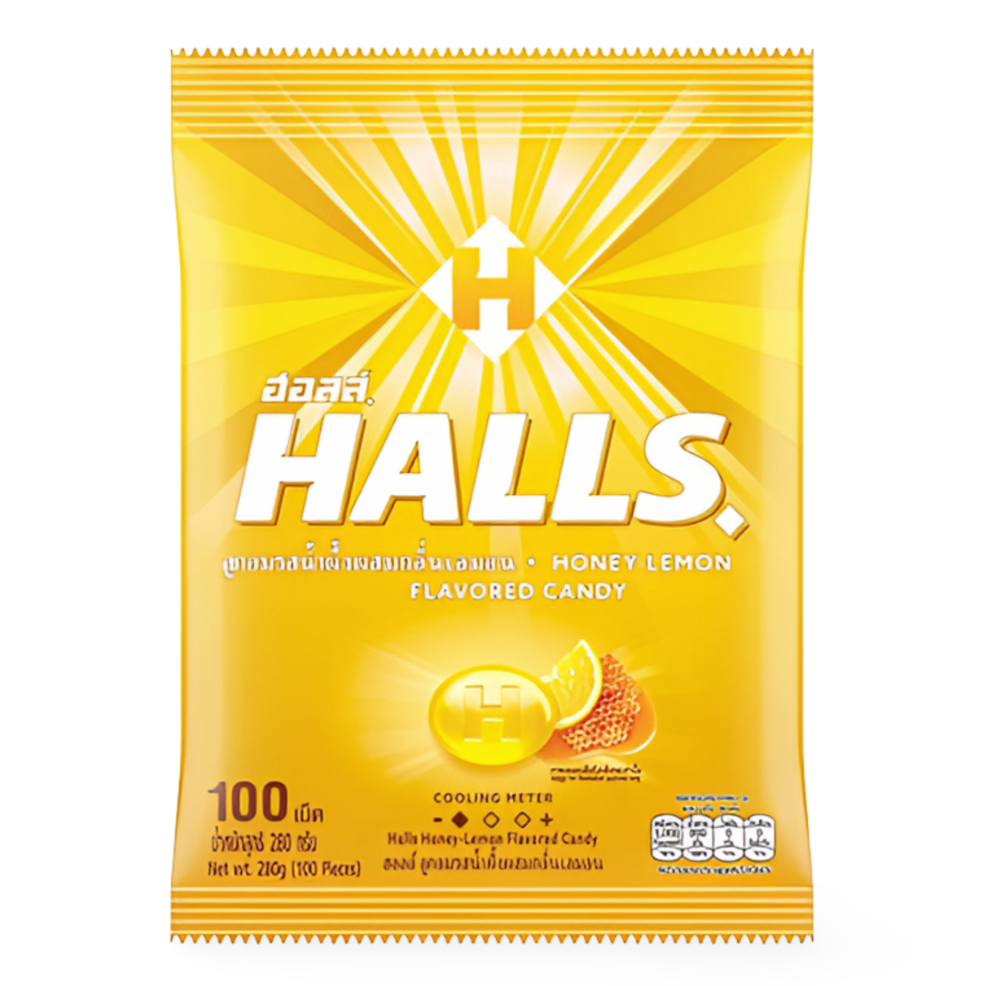 Kjøp Halls Honey-Lemon Flavored Candy 100-pcs, 280g på nett - Fodda.no Asiatiske nettbutikk