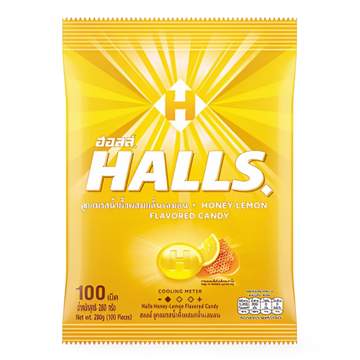 Kjøp Halls Honey-Lemon Flavored Candy 100-pcs, 280g på nett - Fodda.no Asiatiske nettbutikk