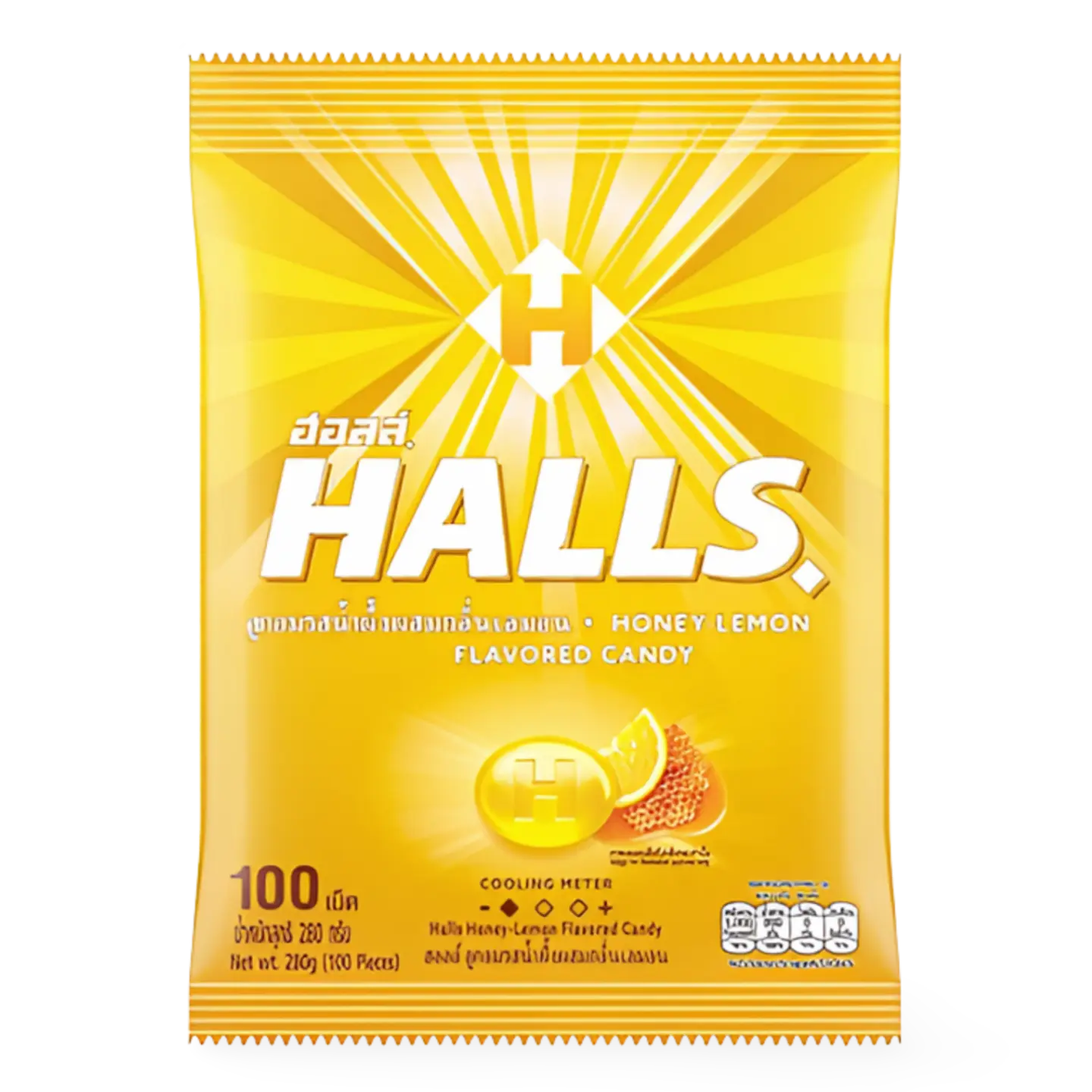 Kjøp Halls Honey-Lemon Flavored Candy 100pcs, 280g på nett - Fodda.no Asiatiske nettbutikk