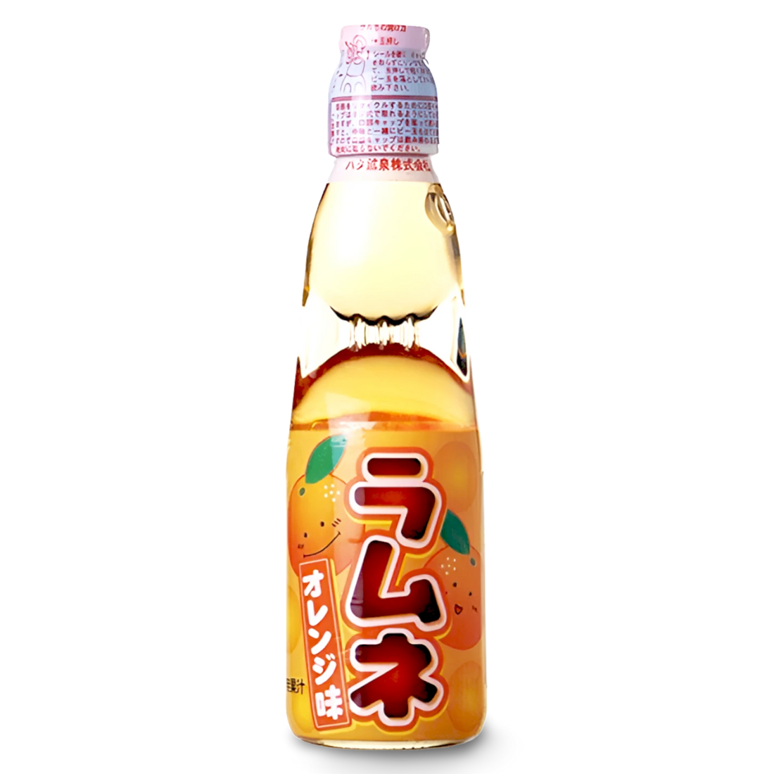 Kjøp Hata Ramune Orange Soda, 200ml på nett - Fodda.no Asiatiske nettbutikk