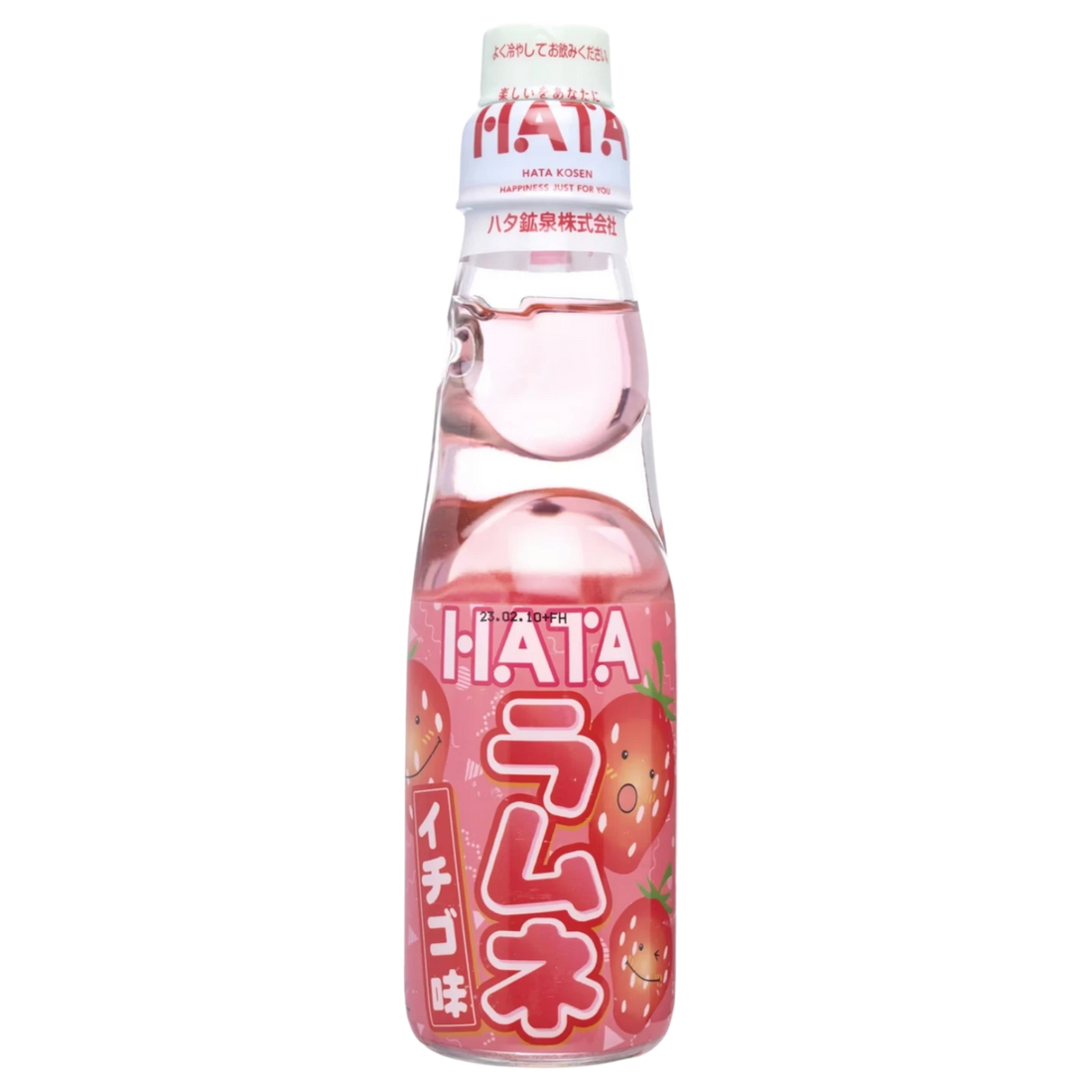 Kjøp Hatakosen Strawberry Ramune Japanese Soda, 200ml på nett - Fodda.no Asiatiske nettbutikk