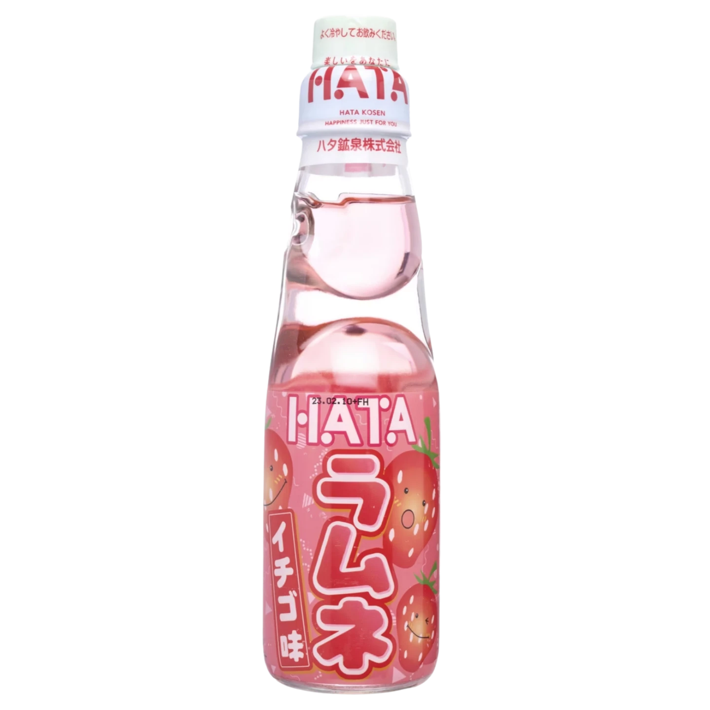 Kjøp Hatakosen Strawberry Ramune Japanese Soda, 200ml på nett - Fodda.no Asiatiske nettbutikk