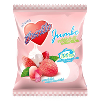 Kjøp HeartBeat Jumbo Lychee Flavored Candy 25pcs, 125g på nett - Fodda.no Asiatiske nettbutikk