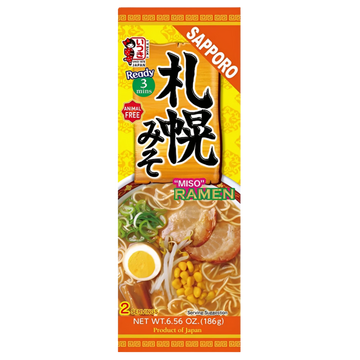 Kjøp Itsuki Sapporo Miso Ramen Noodles 2-servings, 186g på nett - Fodda.no Asiatiske nettbutikk