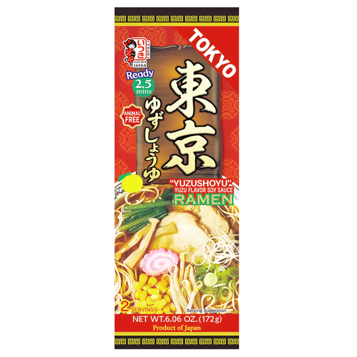 Kjøp Itsuki Tokyo Yuzu Shoyu Ramen 2-servings, 186g på nett - Fodda.no Asiatiske nettbutikk