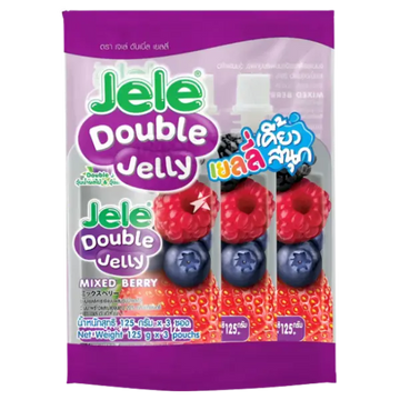 Kjøp Jele Double jelly Mixed Berry, 3x125g på nett - Fodda.no Asiatiske nettbutikk