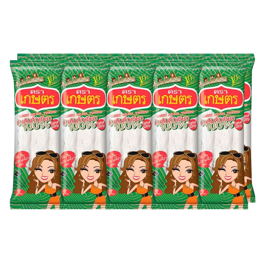 Kjøp Kaset Brand 100% Bean Thread, 10x40g på nett - Fodda.no Asiatiske nettbutikk