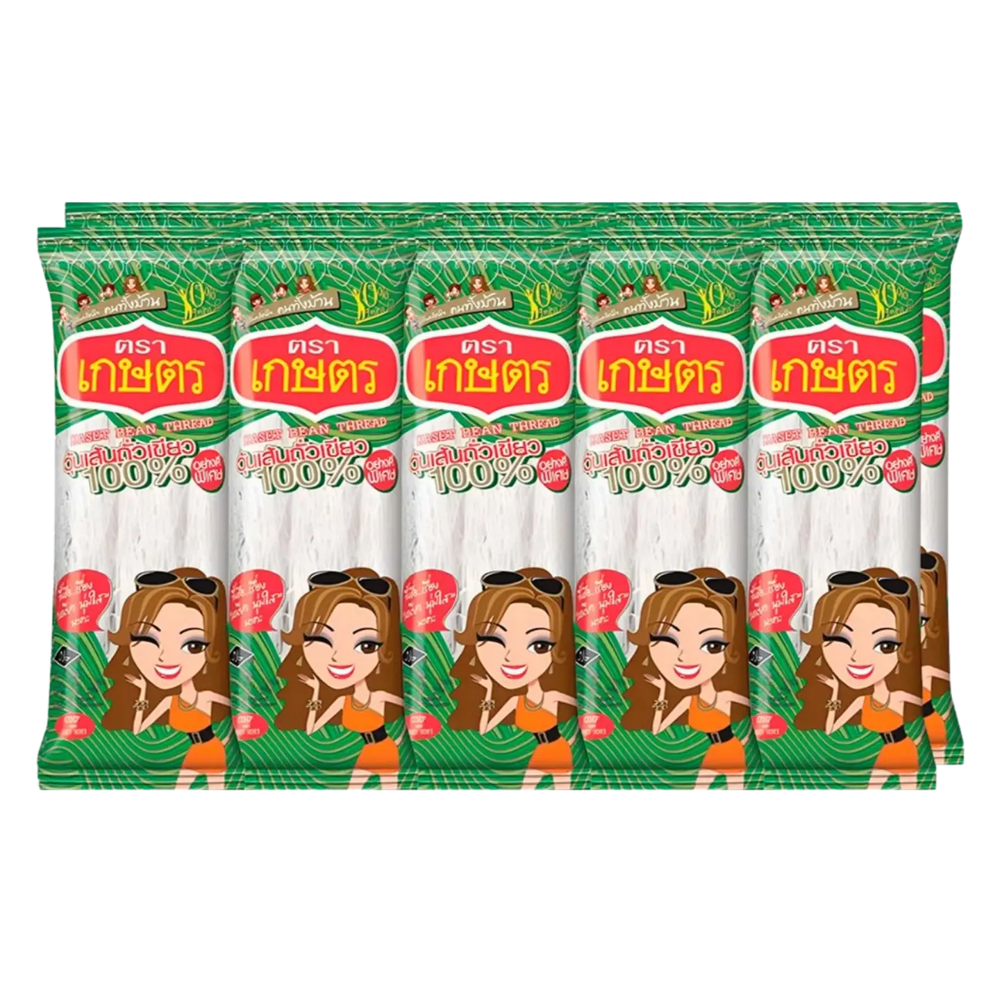 Kjøp Kaset Brand 100% Bean Thread, 10x40g på nett - Fodda.no Asiatiske nettbutikk