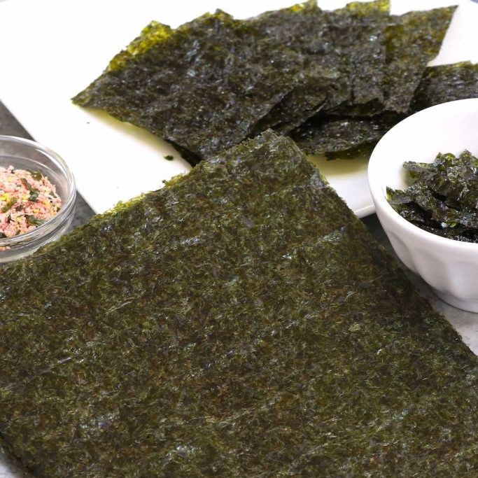 Kjøp Arpo Japanske Ristet Sjøgress Sushi Nori Gull 10-ark, 28g på nett - Fodda.no Asiatisk Nettbutikk - Rask levering i hele Norge