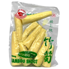 Kjøp Bamboo Shoot Young Tip Vacuum - Red Dragon, 400g - Fodda.no Asiatisk Nettbutikk - Rask levering i hele Norge