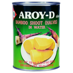 Kjøp Bamboo Shoot (Halves) In Water - Aroy-D, 540g - Fodda.no Asiatisk Nettbutikk - Rask levering i hele Norge