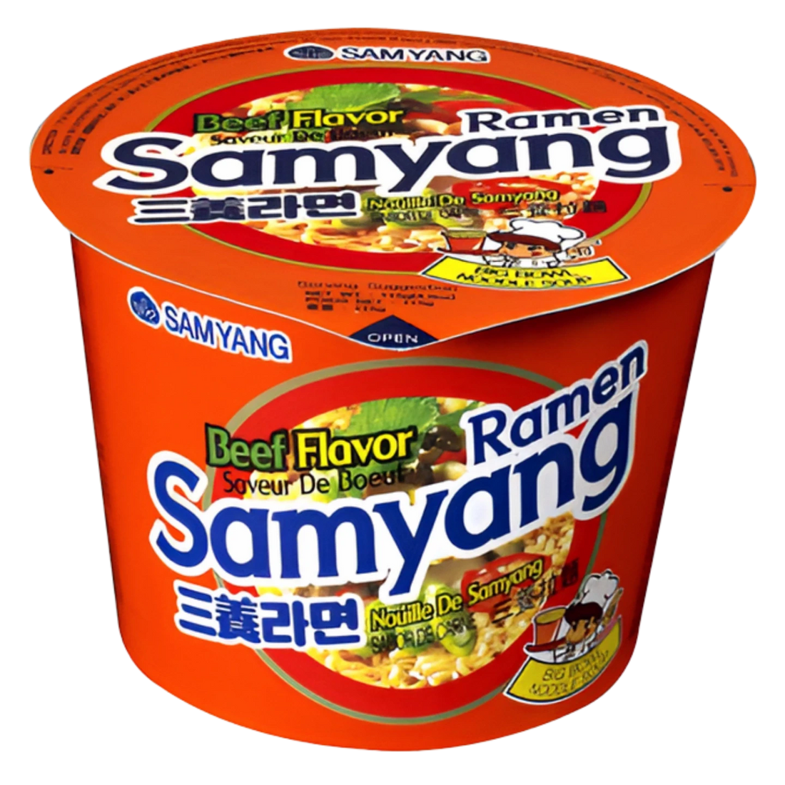 Kjøp Big Bowl Beef Ramen - Samyang, 115g - Fodda.no Asiatisk Nettbutikk - Rask levering i hele Norge