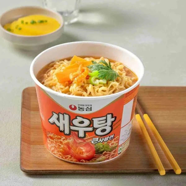 Kjøp Big Bowl Spicy Shrimp Flavour Noodle - Nongshim, 115g - Fodda.no Asiatisk Nettbutikk - Rask levering i hele Norge