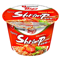 Kjøp Big Bowl Spicy Shrimp Flavour Noodle - Nongshim, 115g - Fodda.no Asiatisk Nettbutikk - Rask levering i hele Norge