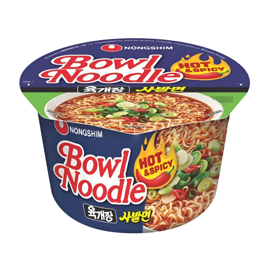 Kjøp Bowl Noodle Hot & Spicy - Nongshim, 100g - Fodda.no Asiatisk Nettbutikk - Rask levering i hele Norge