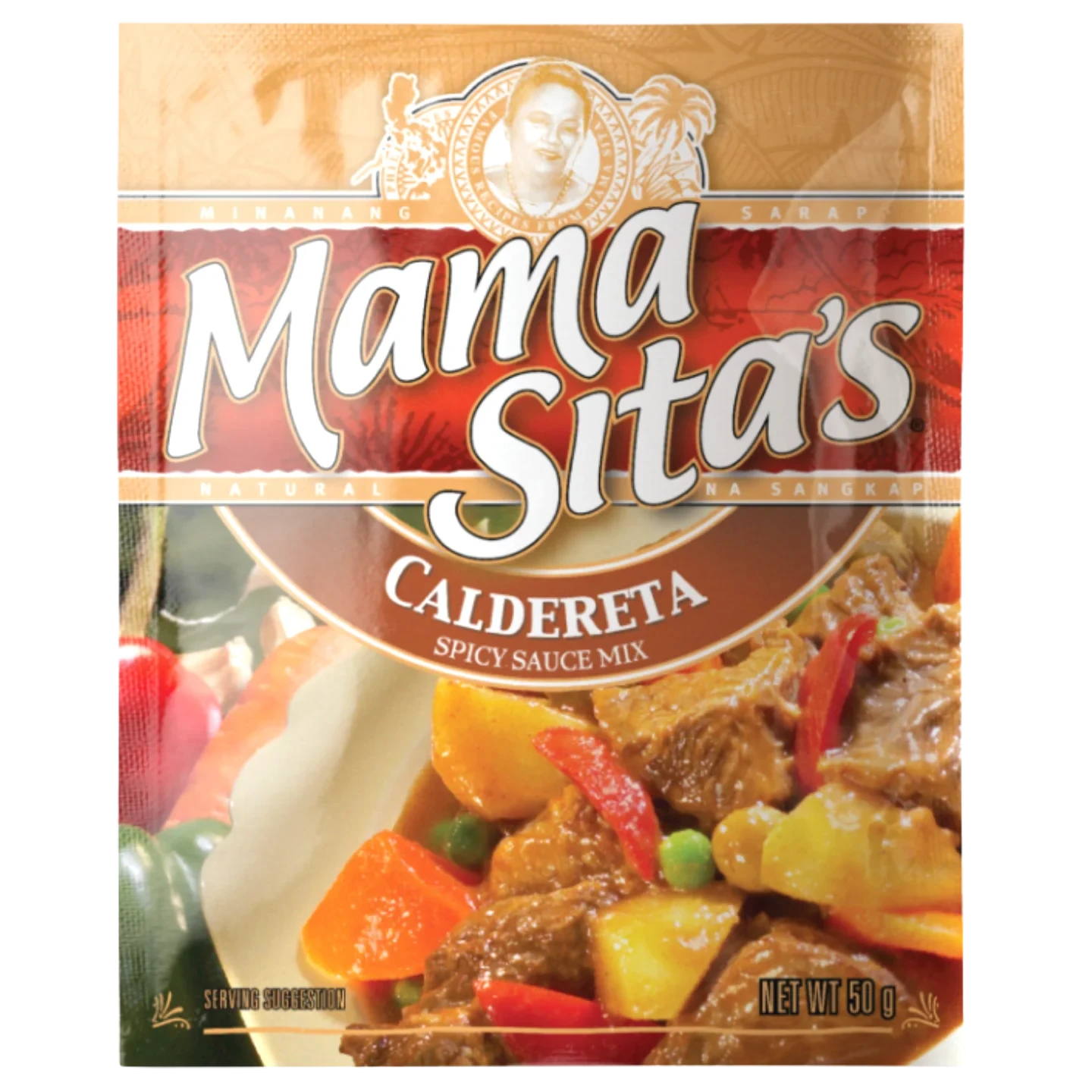 Kjøp Caldereta Spicy Sauce Mix - Mama Sita’s, 50g - Fodda.no Asiatisk Nettbutikk - Rask levering i hele Norge