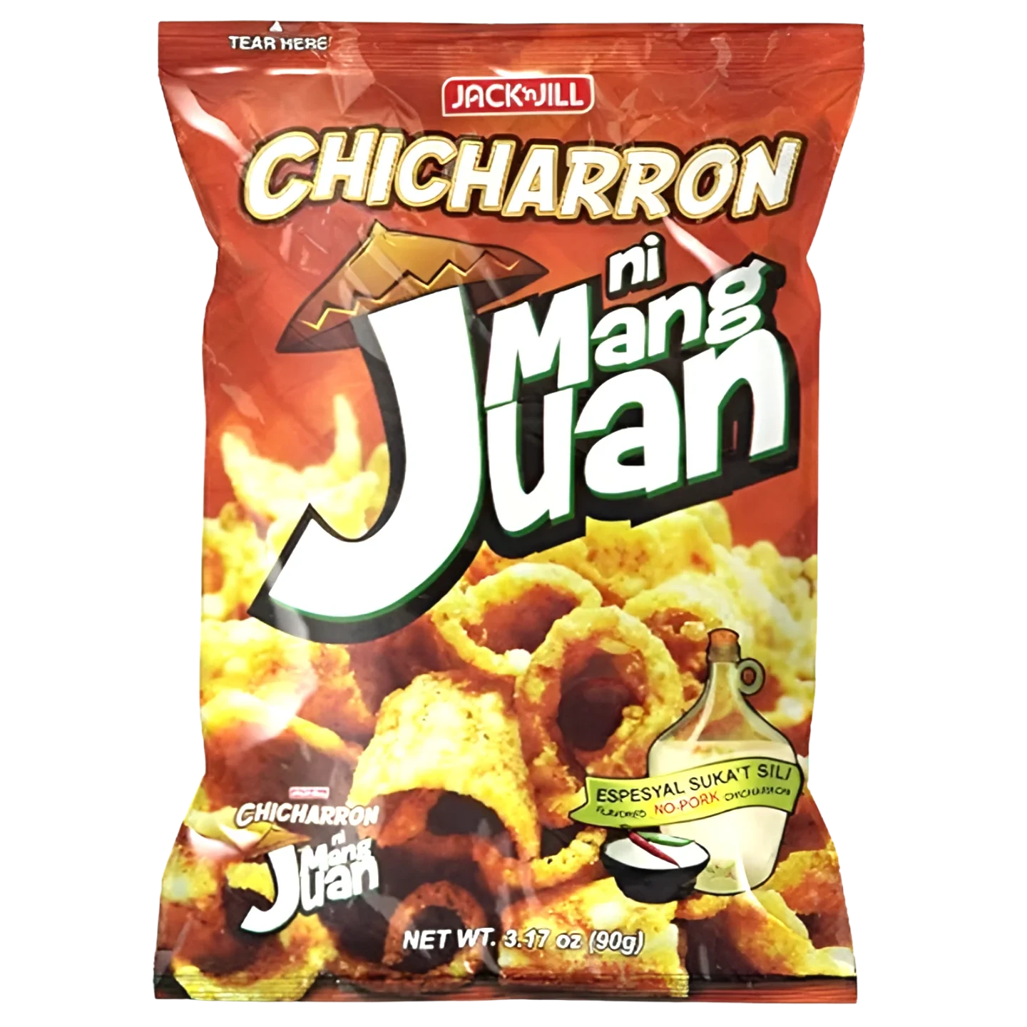 Kjøp Chicharron Ni Mang Juan Brown - Jack & Jill, 90g - Fodda.no Asiatisk Nettbutikk - Rask levering i hele Norge