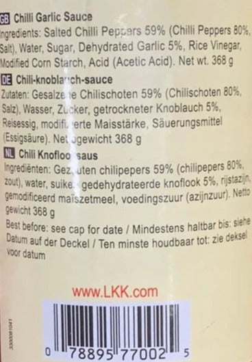 Kjøp Chili Garlic Sauce - Lee Kum Kee, 368g - Fodda.no Asiatisk Nettbutikk - Rask levering i hele Norge