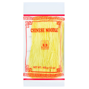 Kjøp Chinese Yellow Noodles - Three Deer Brand, 400g - Fodda.no Asiatisk Nettbutikk - Rask levering i hele Norge