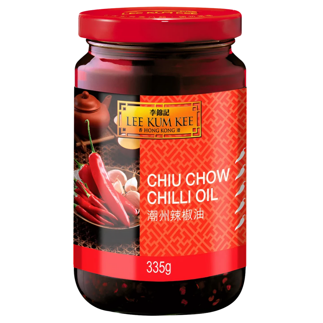 Kjøp Chiu Chow Chilli Oil - Lee Kum Kee, 335g - Fodda.no Asiatisk Nettbutikk - Rask levering i hele Norge