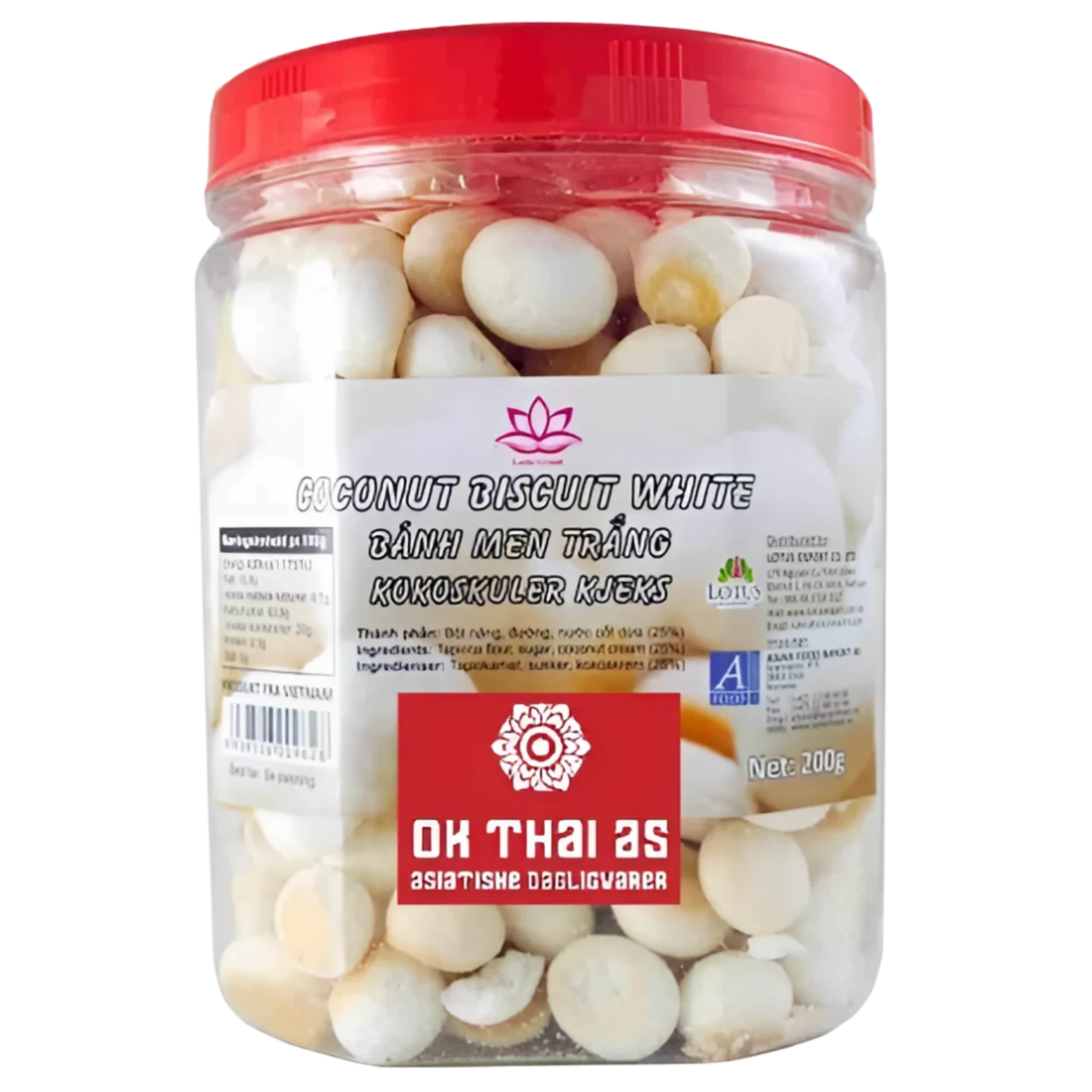 Kjøp Coconut Biscuit White - Lotus Grand, 200g - Fodda.no Asiatisk Nettbutikk - Rask levering i hele Norge