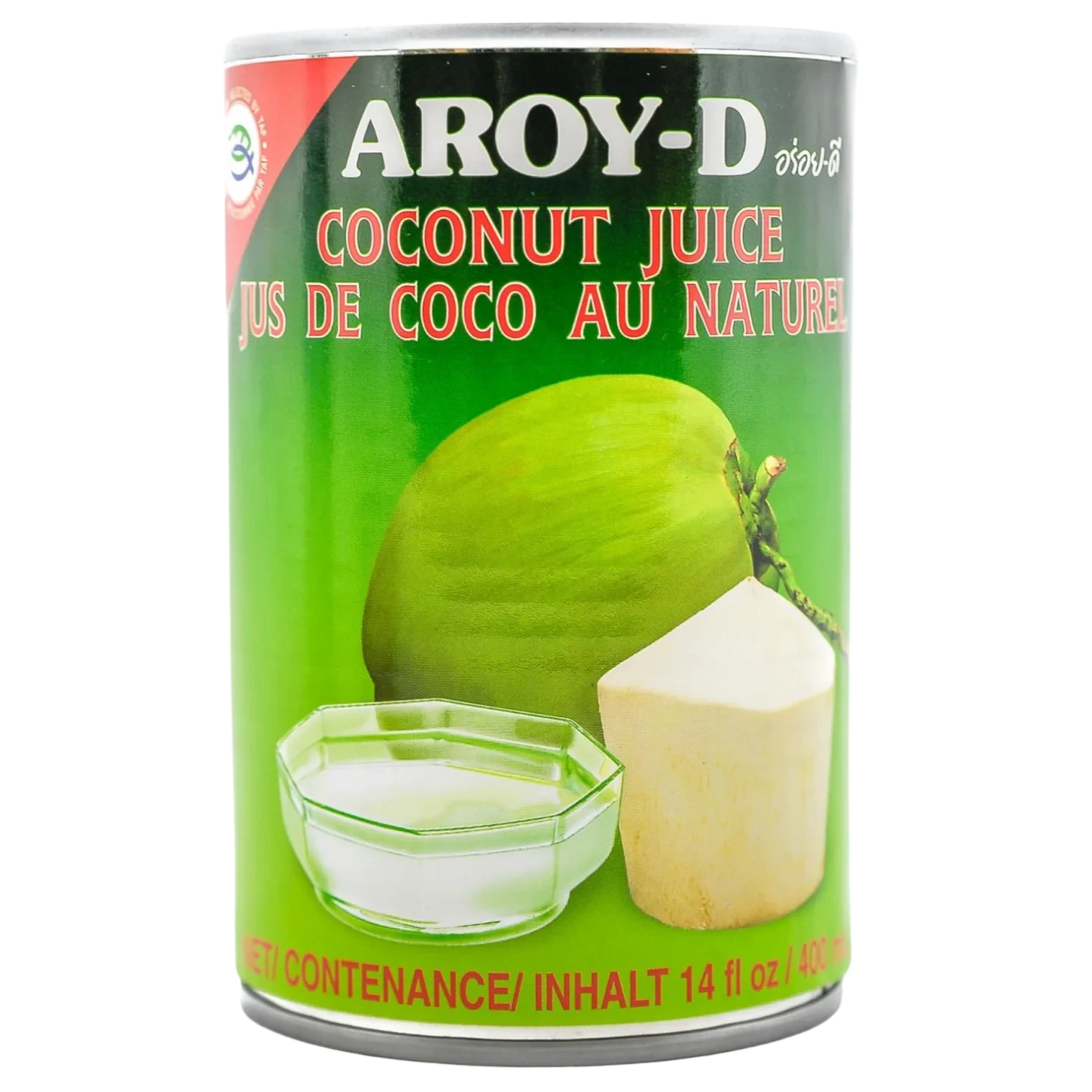 Kjøp Coconut Juice - Aroy-D, 400ml - Fodda.no Asiatisk Nettbutikk - Rask levering i hele Norge