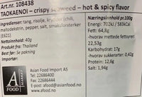 Kjøp Crispy Seaweed Hot & Spicy Flavor - Tao Kae Noi, 32g - Fodda.no Asiatisk Nettbutikk - Rask levering i hele Norge