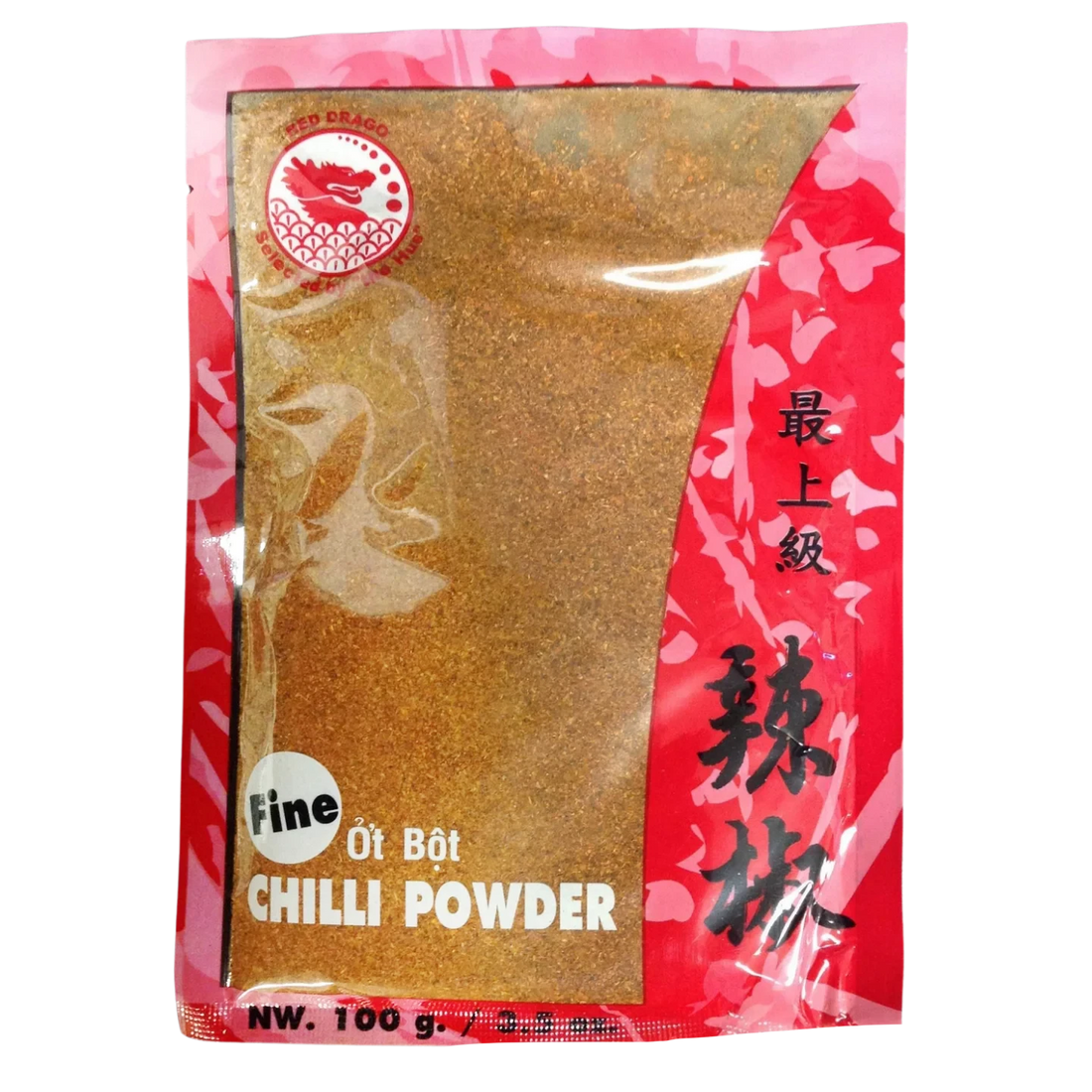 Kjøp Dried Chilli Powder (Fine) - Red Dragon, 100g - Fodda.no Asiatisk Nettbutikk - Rask levering i hele Norge