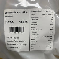 Kjøp Dried Shitake Mushroom - Aree, 100g - Fodda.no Asiatisk Nettbutikk - Rask levering i hele Norge