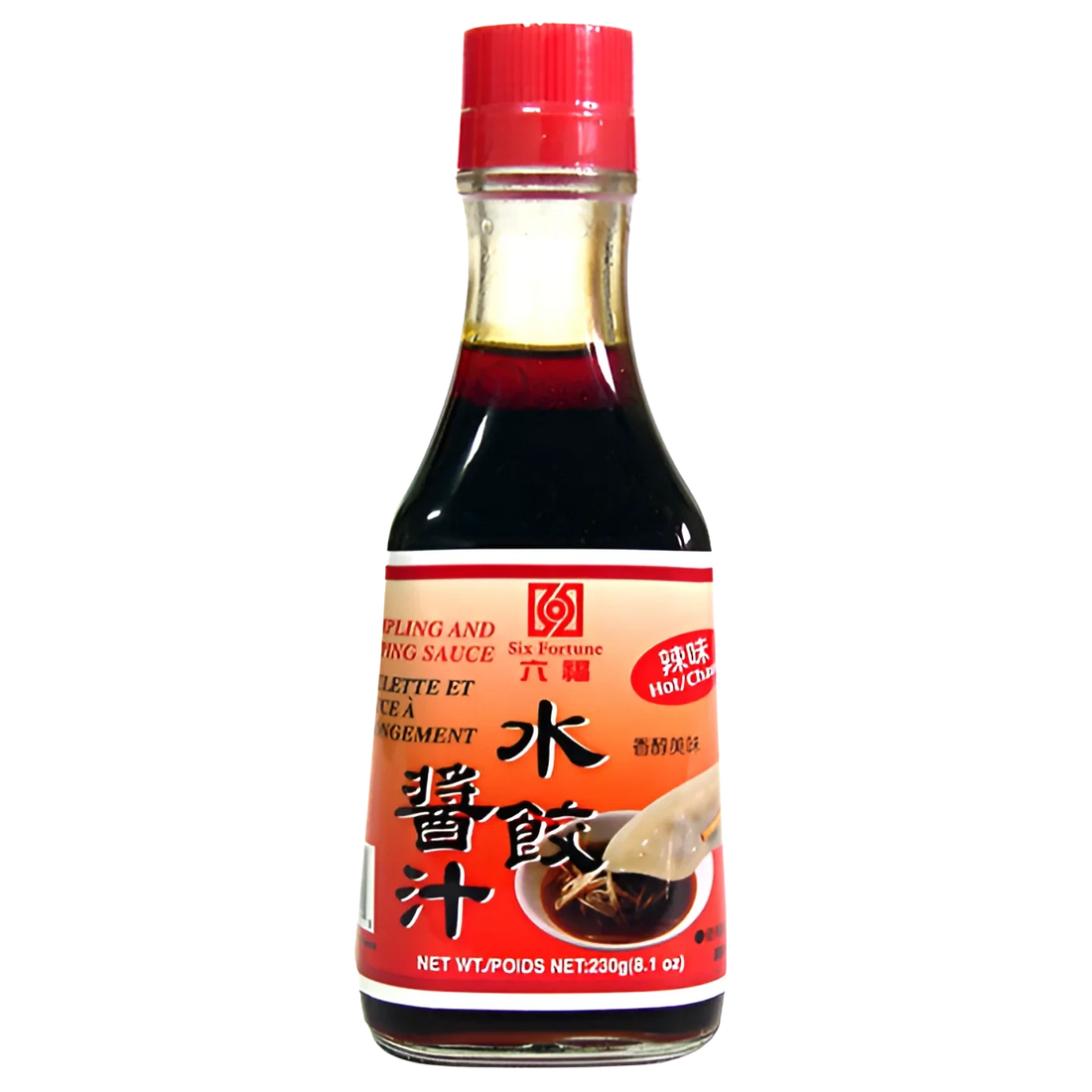 Kjøp Dumpling Dipping Sauce Hot - Six Fortune, 230g - Fodda.no Asiatisk Nettbutikk - Rask levering i hele Norge