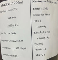 Kjøp Fish Sauce - Squid, 700ml - Fodda.no Asiatisk Nettbutikk - Rask levering i hele Norge