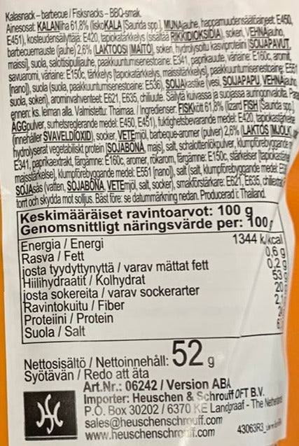 Kjøp Fish Snack Barbecue Flavor - Taro, 52g - Fodda.no Asiatisk Nettbutikk - Rask levering i hele Norge