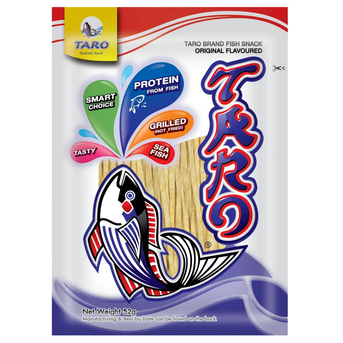 Kjøp Fish Snack Original Flavor - Taro, 52g - Fodda.no Asiatisk Nettbutikk - Rask levering i hele Norge