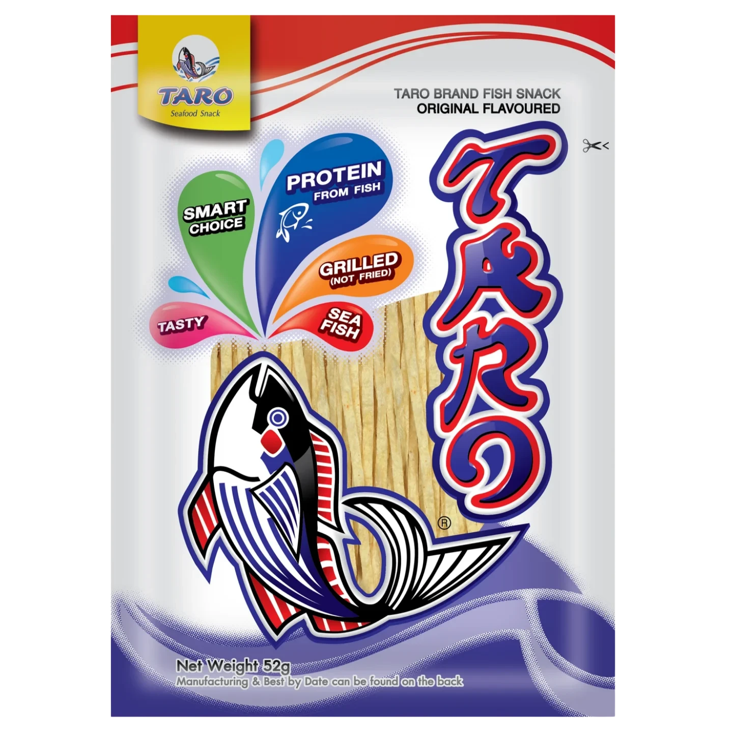 Kjøp Fish Snack Original Flavor - Taro, 52g - Fodda.no Asiatisk Nettbutikk - Rask levering i hele Norge