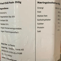 Kjøp Fried Chilli In Oil Sauce Sauce - Kongsem, 350g - Fodda.no Asiatisk Nettbutikk - Rask levering i hele Norge