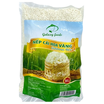 Kjøp Glutinous Sticky Rice - Galaxy Foods, 1kg - Fodda.no Asiatisk Nettbutikk - Rask levering i hele Norge