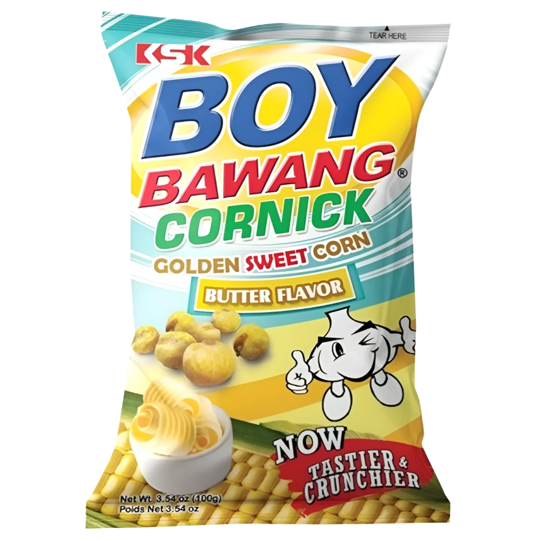 Kjøp Golden Sweet Corn Butter Flavor - Boy Bawang Cornick, 100g - Fodda.no Asiatisk Nettbutikk - Rask levering i hele Norge