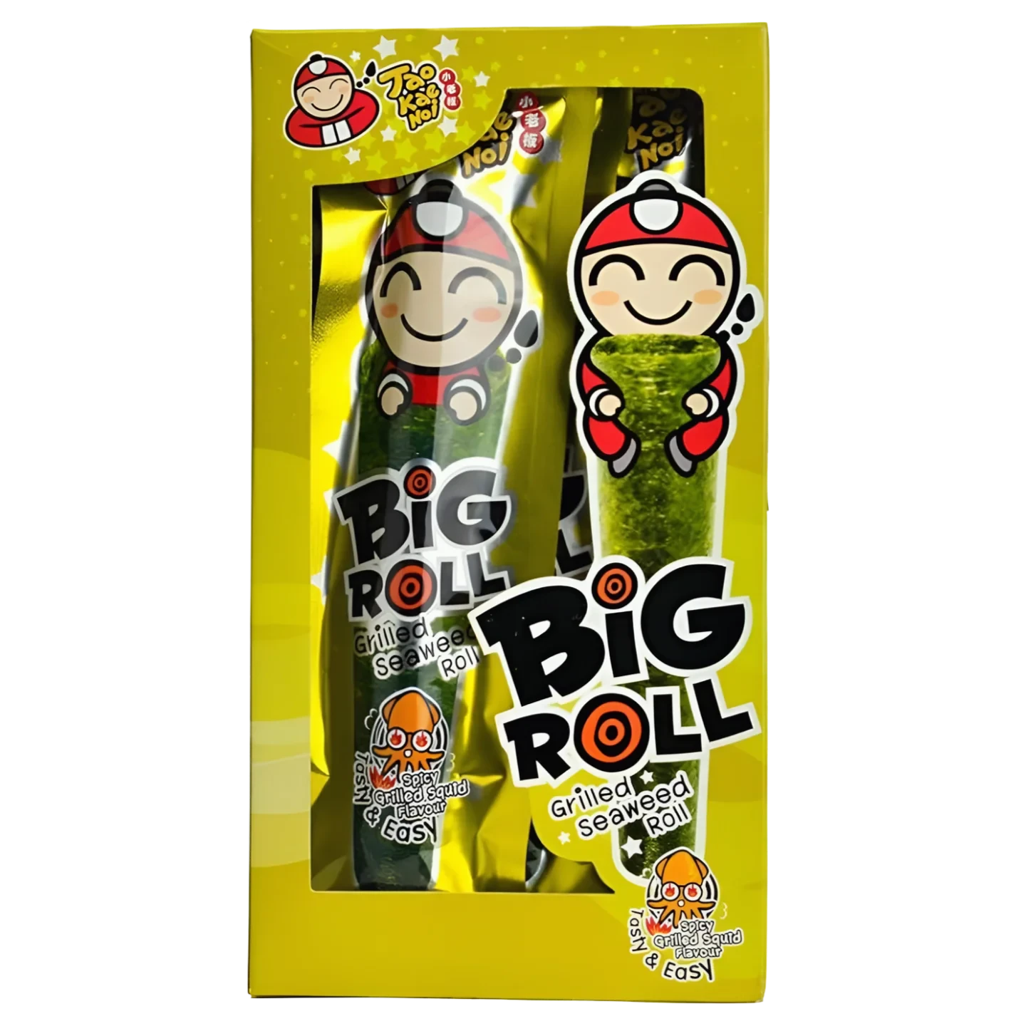 Kjøp Grilled Seaweed Roll Spicy Squid Flavor - Tao Kae Noi, 9x3g - Fodda.no Asiatisk Nettbutikk - Rask levering i hele Norge