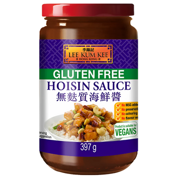 Kjøp Hoisin Sauce (Gluten-Free) - Lee Kum Kee, 397g - Fodda.no Asiatisk Nettbutikk - Rask levering i hele Norge