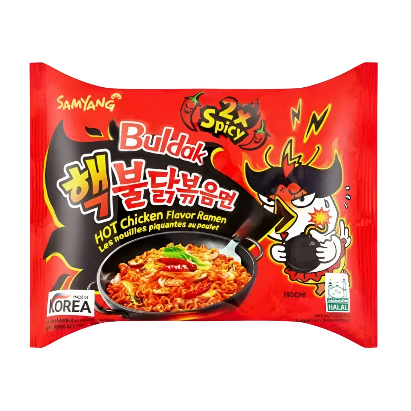 Kjøp Hot Chicken Flavor Ramen 2x Spicy - Samyang Buldak,140g - Fodda.no Asiatisk Nettbutikk - Rask levering i hele Norge