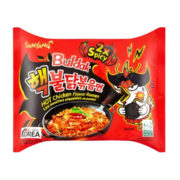 Kjøp Hot Chicken Flavor Ramen 2x Spicy - Samyang Buldak,140g - Fodda.no Asiatisk Nettbutikk - Rask levering i hele Norge