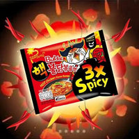 Kjøp Hot Chicken Flavor Ramen 3x Spicy - Samyang Buldak, 5x140g - Fodda.no Asiatisk Nettbutikk - Rask levering i hele Norge