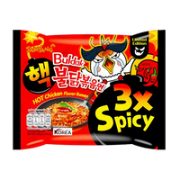 Kjøp Hot Chicken Flavor Ramen 3x Spicy - Samyang Buldak,140g - Fodda.no Asiatisk Nettbutikk - Rask levering i hele Norge