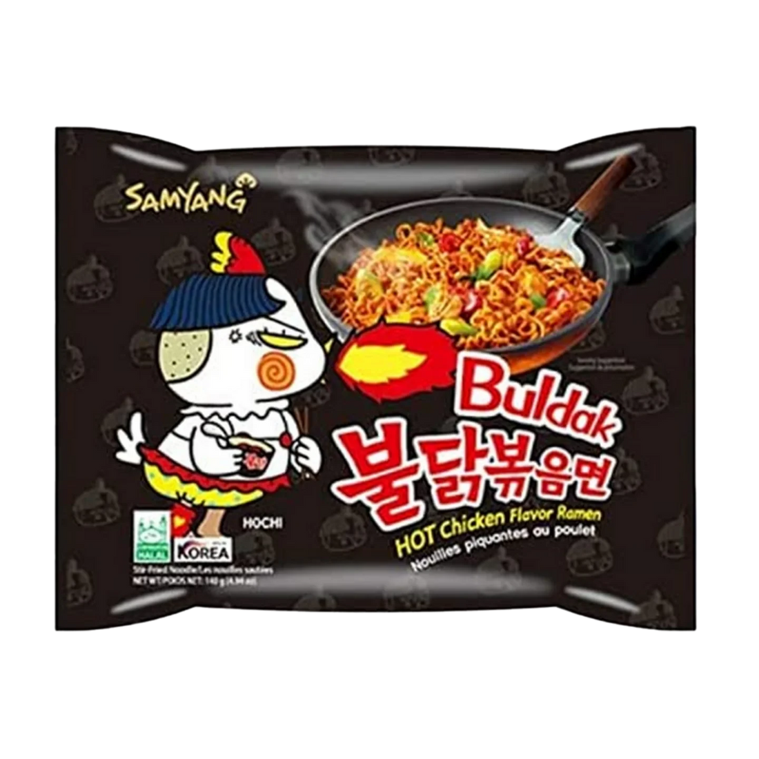 Kjøp Hot Chicken Flavor Ramen - Samyang, 140g - Fodda.no Asiatisk Nettbutikk - Rask levering i hele Norge