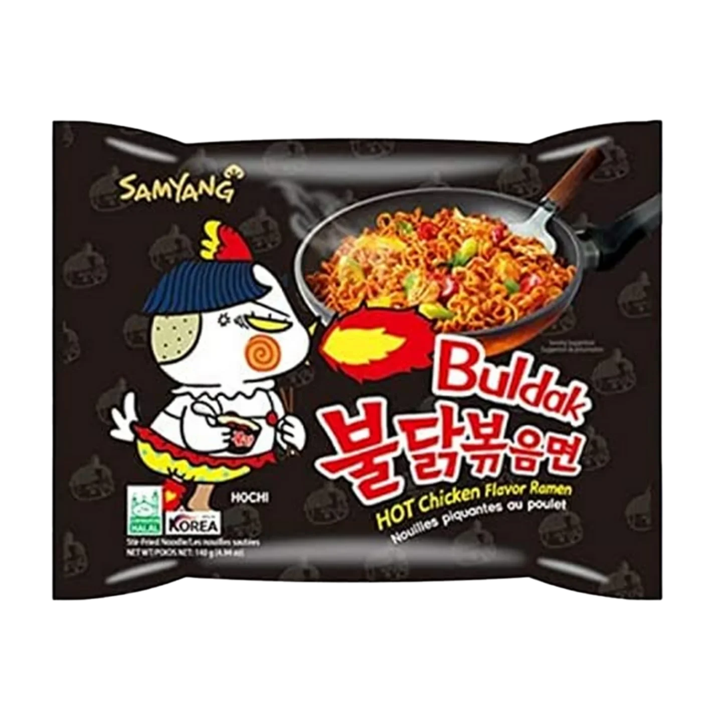 Kjøp Hot Chicken Flavor Ramen - Samyang, 140g - Fodda.no Asiatisk Nettbutikk - Rask levering i hele Norge