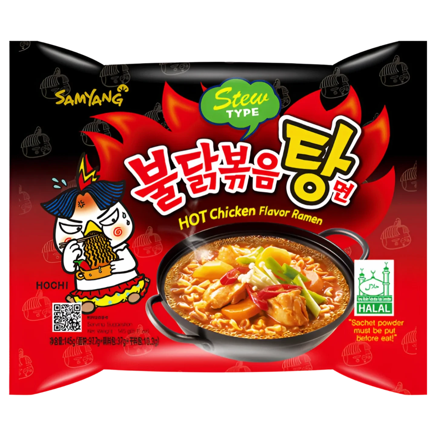 Kjøp Hot Chicken Flavor Stew Ramen - Samyang Buldak, 145g - Fodda.no Asiatisk Nettbutikk - Rask levering i hele Norge