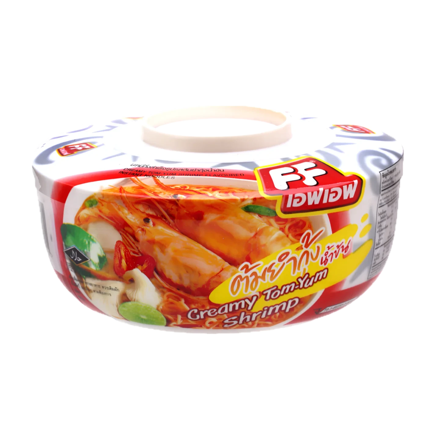 Kjøp Instant Cup Noodle Creamy Tom Yum Shrimp Flavour - FF, 60g - Fodda.no Asiatisk Nettbutikk - Rask levering i hele Norge